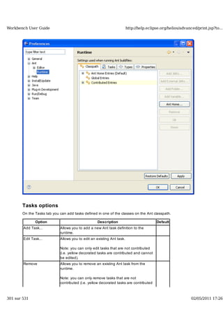 Workbench user guide