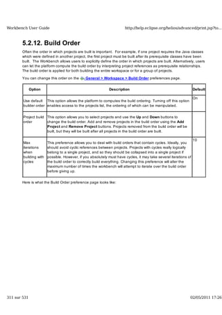 Workbench user guide
