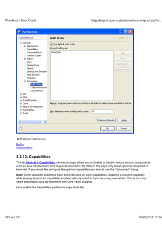 Workbench user guide