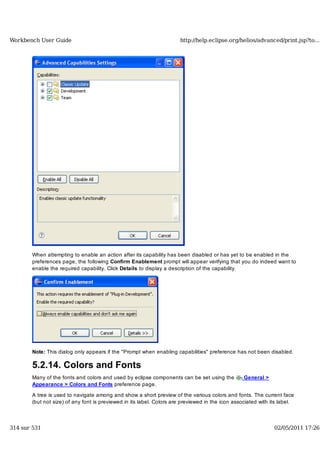 Workbench user guide