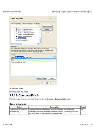 Workbench user guide