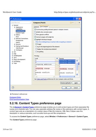 Workbench user guide