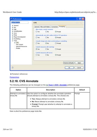 Workbench user guide