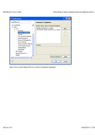 Workbench user guide