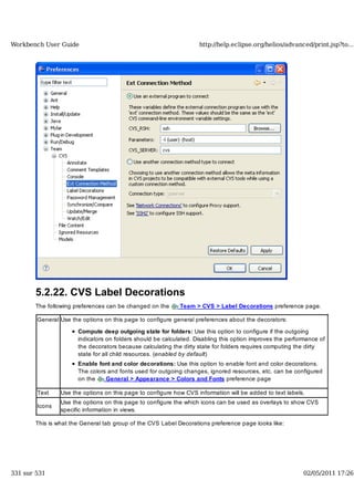 Workbench user guide