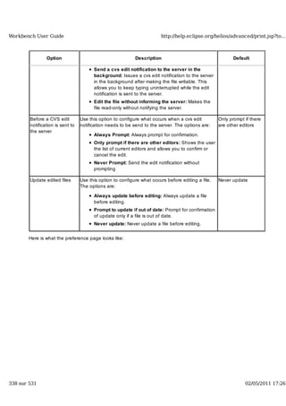 Workbench user guide