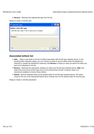 Workbench user guide