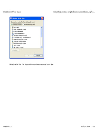 Workbench user guide