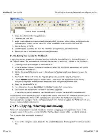 Workbench user guide