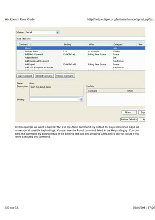 Workbench user guide