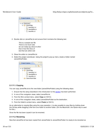 Workbench user guide