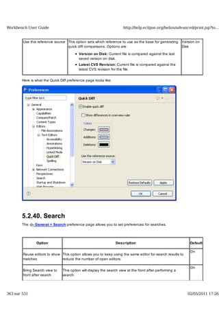 Workbench user guide