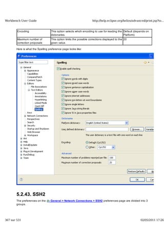 Workbench user guide