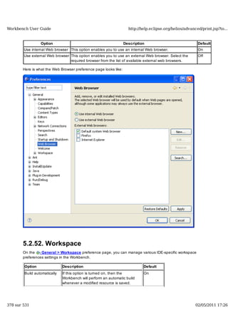Workbench user guide