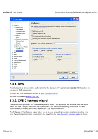 Workbench user guide