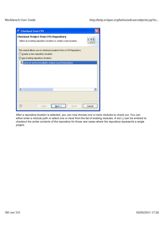 Workbench user guide