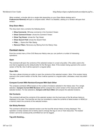 Workbench user guide