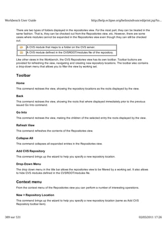 Workbench user guide