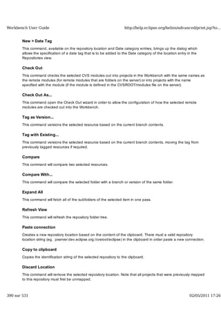 Workbench user guide