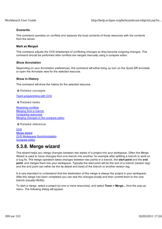 Workbench user guide