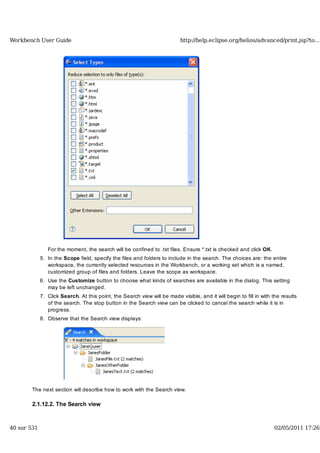 Workbench user guide