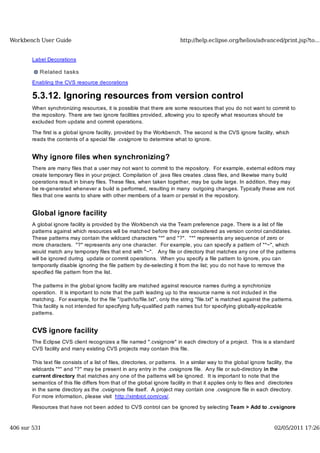 Workbench user guide