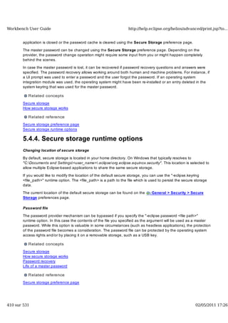 Workbench user guide