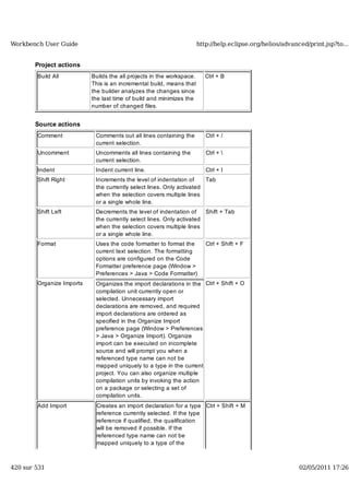 Workbench user guide