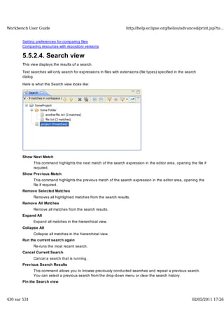 Workbench user guide