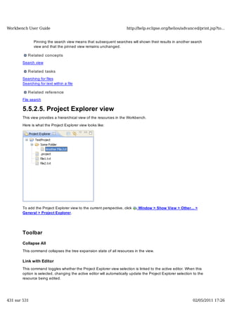 Workbench user guide
