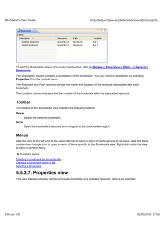 Workbench user guide
