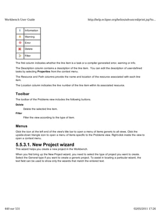 Workbench user guide