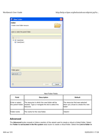 Workbench user guide