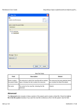 Workbench user guide