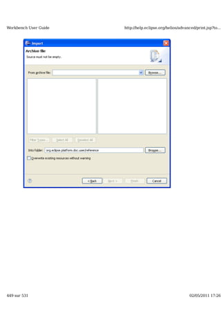 Workbench user guide