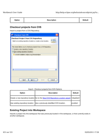 Workbench user guide