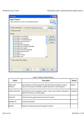 Workbench user guide