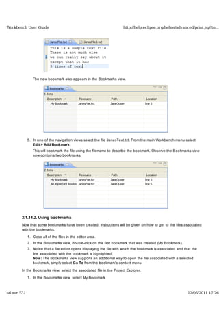 Workbench user guide