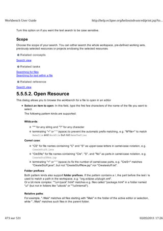 Workbench user guide