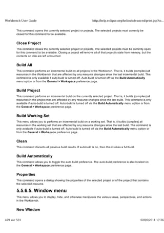 Workbench user guide