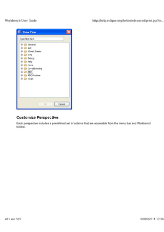 Workbench user guide