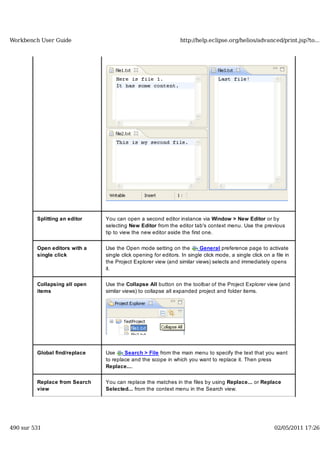 Workbench user guide