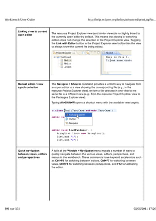 Workbench user guide