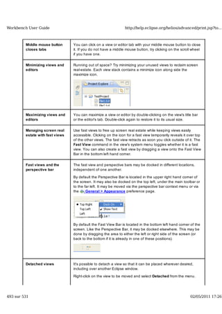 Workbench user guide
