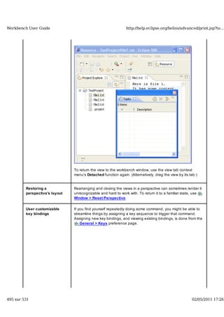 Workbench user guide