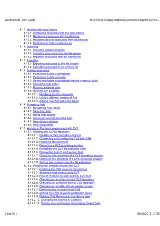 Workbench user guide