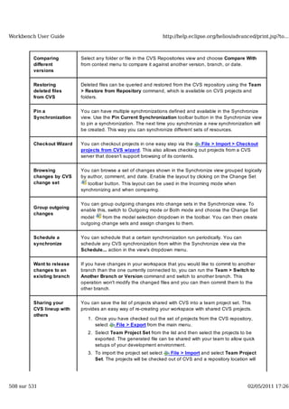 Workbench user guide