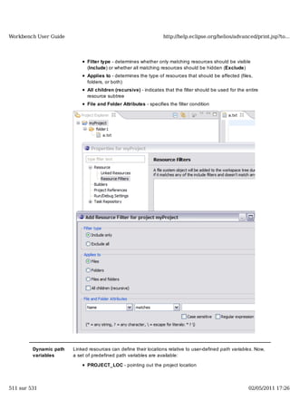 Workbench user guide