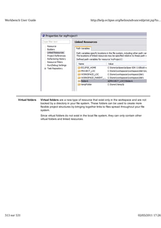 Workbench user guide