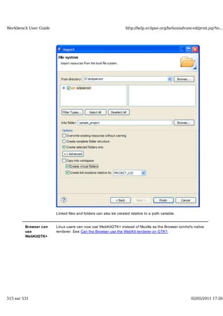 Workbench user guide